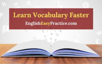 How to Learn English Vocabulary Words Faster