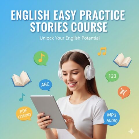 English Stories Course: 21 MP3 + PDF story lessons