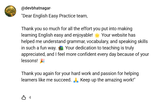 Shadowing English Course student 03